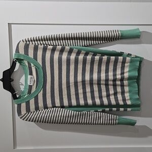 Olive and oak striped sweater size medium